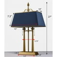 thumbnail image 2 of Pasargad Home Executive Stainless Steel Table Lamp with Shade, 2 of 5