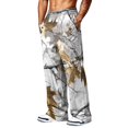 thumbnail image 6 of Dwelliawo Camo Sweatpants Men Plus Size Forest Branch Baggy Camouflage Bottoms for Men Causal Wide Leg Army Fatigue Trousers Streetwear Light Gray 3xL, 6 of 6