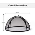 thumbnail image 6 of SUNCREAT Outdoor Heavy Duty Steel Fire Pit Spark Screen Cover Accessory,for Bonfire, 15.65 lbs One Pack,40 inch, 6 of 7