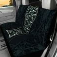 thumbnail image 5 of Pzuqiu Camouflage Green Automobile Seat Cover Sets 4 Pcs, Front Seat Protector Carseat Rear Split Bench Cover Comfortable Universal for Car Truck SUV Easy to Install, 5 of 7