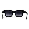 thumbnail image 4 of Womens Thick Plastic Horn Rim Retro Oversize Sunglasses Black Smoke, 4 of 4