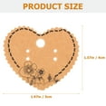thumbnail image 3 of 100 Pcs Heart Earring Paper Holder Necklace Cards Earrings Jewlery Vintage Display Packaging for Selling, 3 of 6