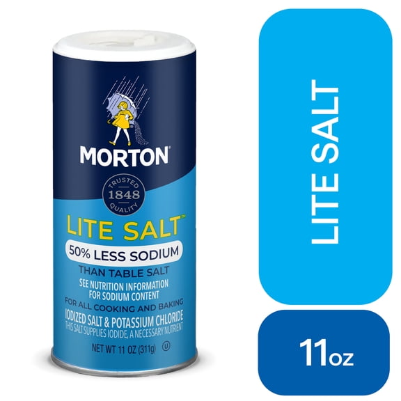 Morton Lite Salt, Low Sodium Salt Alternative, 11 oz