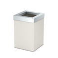 thumbnail image 4 of Gatco Elevate Stainless Steel 3 Gallon Square Wastebasket, Matte Pearl/Chrome Lid, 4 of 5