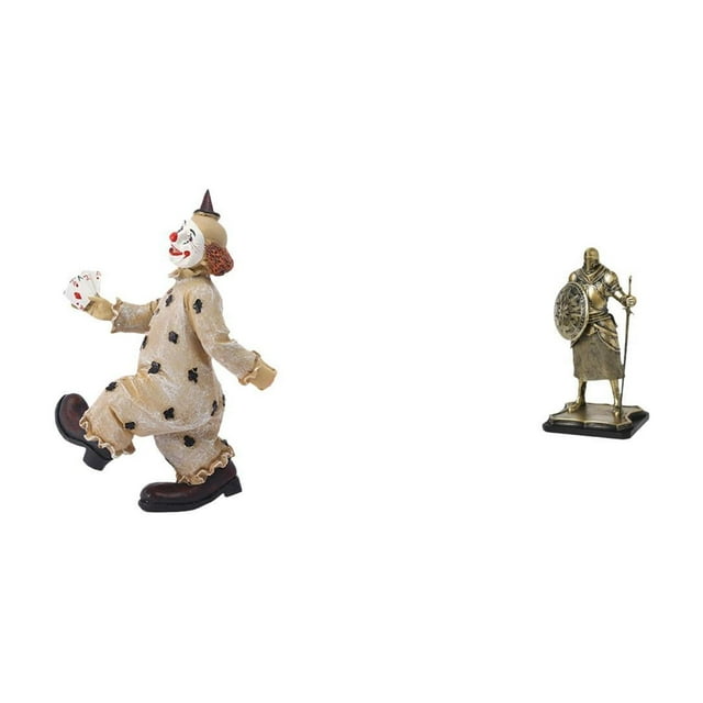 Figuras de payasos,Estatua de payaso,escultura,adorno de mesa,Figura de escritorio,Estatua de caballero,artesanía artística,coleccionable,escritorio,oficina,Figura decorativa,pieza de