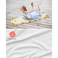 thumbnail image 4 of Sunflower Gnomes Yoga Towel for Hot Yoga Non Slip, Yellow Sunflower Vintage Leaves Bee Yoga Mat Towel Absorbent Yoga Sweat Towels Microfiber Hot Yoga Blanket for Bikram Pilates 26"x74", 4 of 7