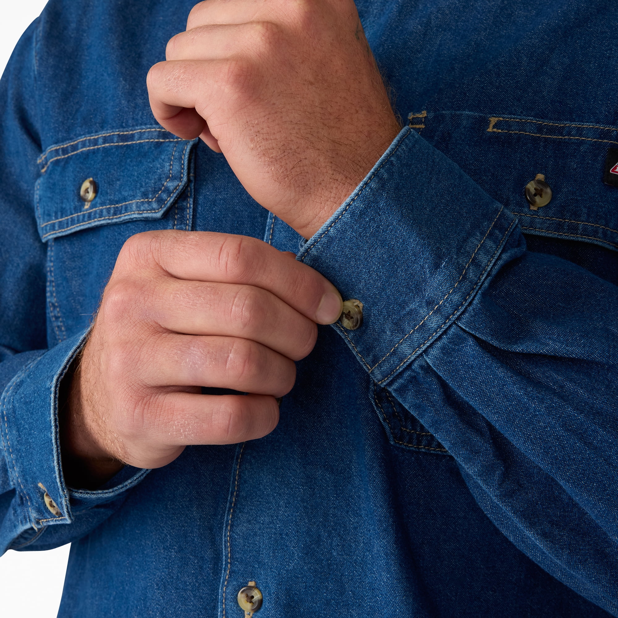 Genuine Dickies Long Sleeve Denim Shirt