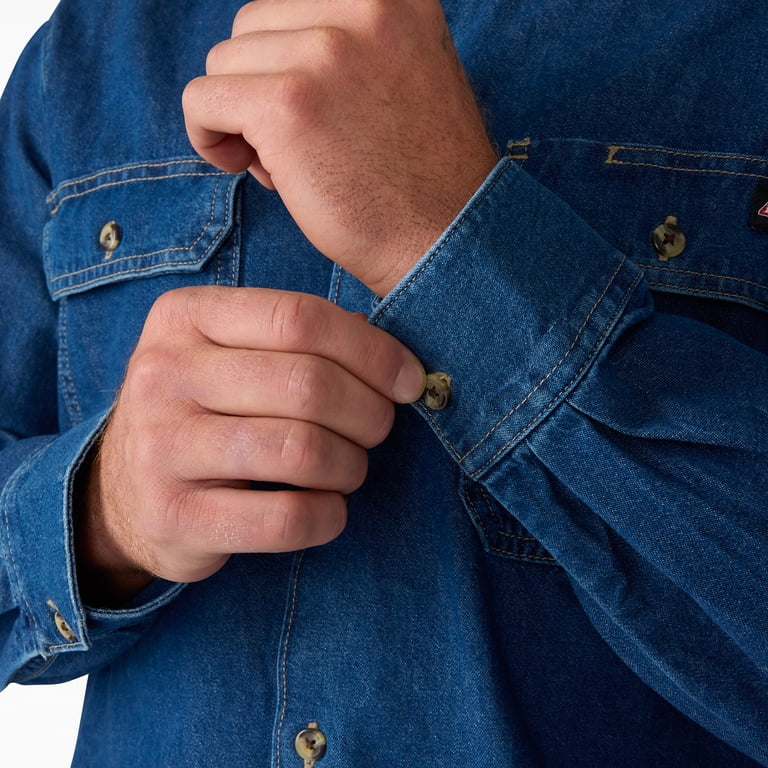 Genuine Dickies Men's Long Sleeve Denim Shirt photo 5