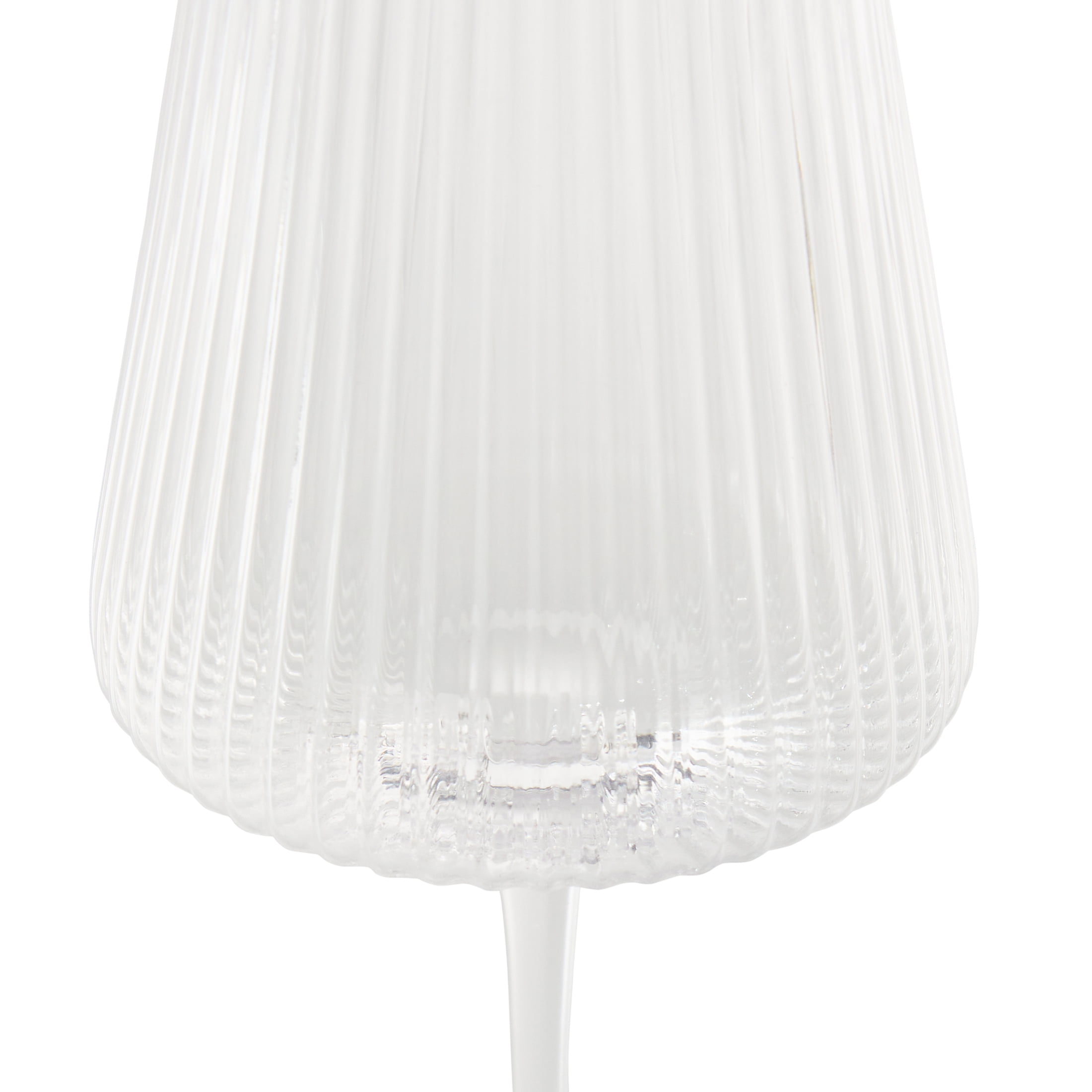 Better Homes & Gardens 17 oz Ribbed Wine Glass, Clear