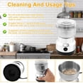 thumbnail image 5 of Electric Coffee Grinder, 150-400W Powerful Spice Grinder with 4 Stainless Steel Blades, Multifunctional Grinder for Coffee Beans, Spices, Seeds, Rice, Nuts and Seasonings for Home, 5 of 7
