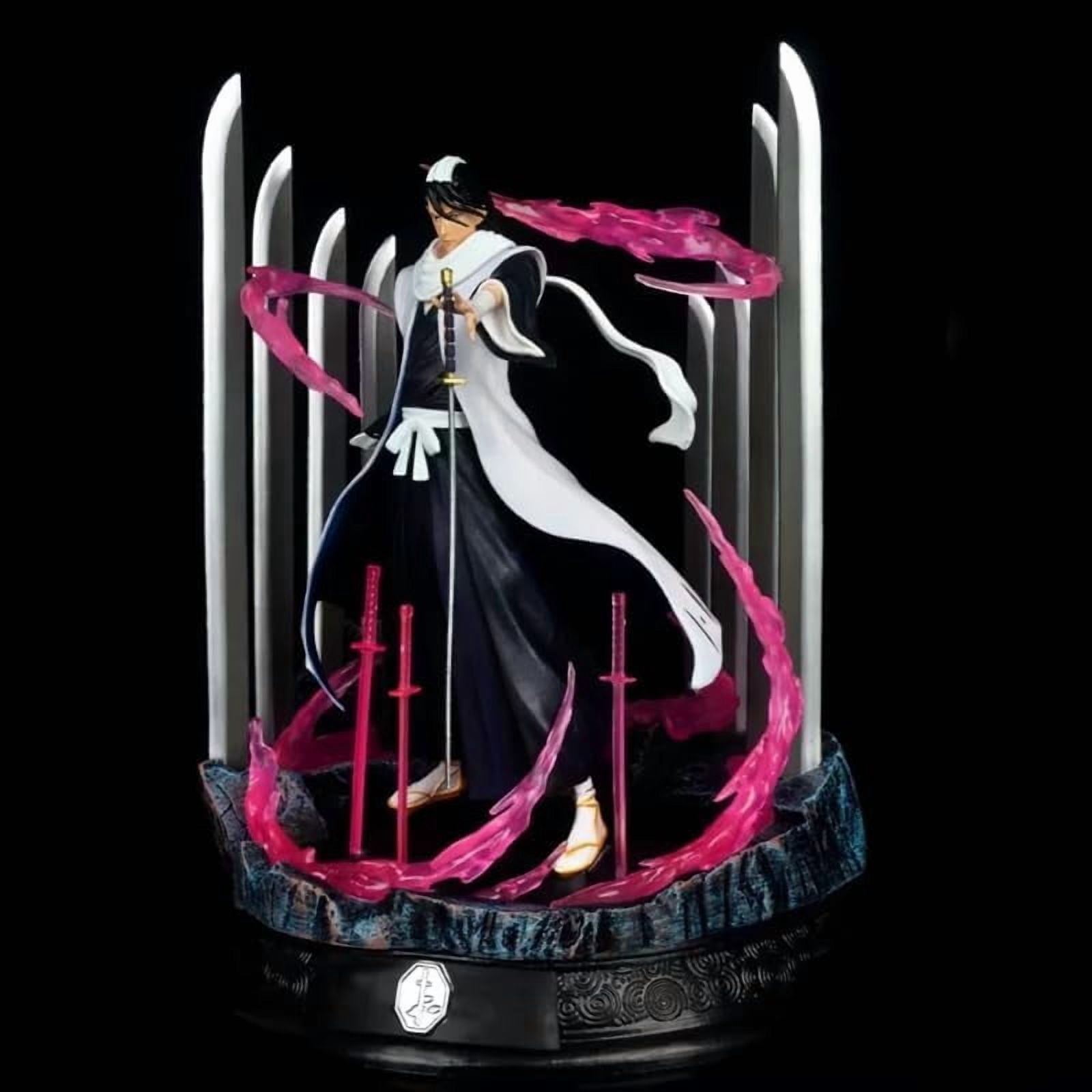 Kuchiki Byakuya Figure Sword Formation Kuchiki Byakuya Anime Figures 33cm/12.9inch PVC Decorations Collectible Handicrafts for Anime Fans Gifts