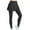 Black-05, variant on Women's Sports Skirted Leggings Yoga Skirts Spandex Tights Athletic Tennis Skorts Gym Active Running Bottoms