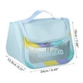 thumbnail image 2 of Unique Bargains 1 Pc Women Convenient Makeup Bag for Vacation Camping Business Travel Bathing Blue, 2 of 4