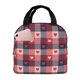 thumbnail image 1 of Disketp Heart Plaid Bolsa Térmica para Almuerzo para Hombre y Mujer, Ideal para Trabajo, Senderismo y Picnic, 1 of 8