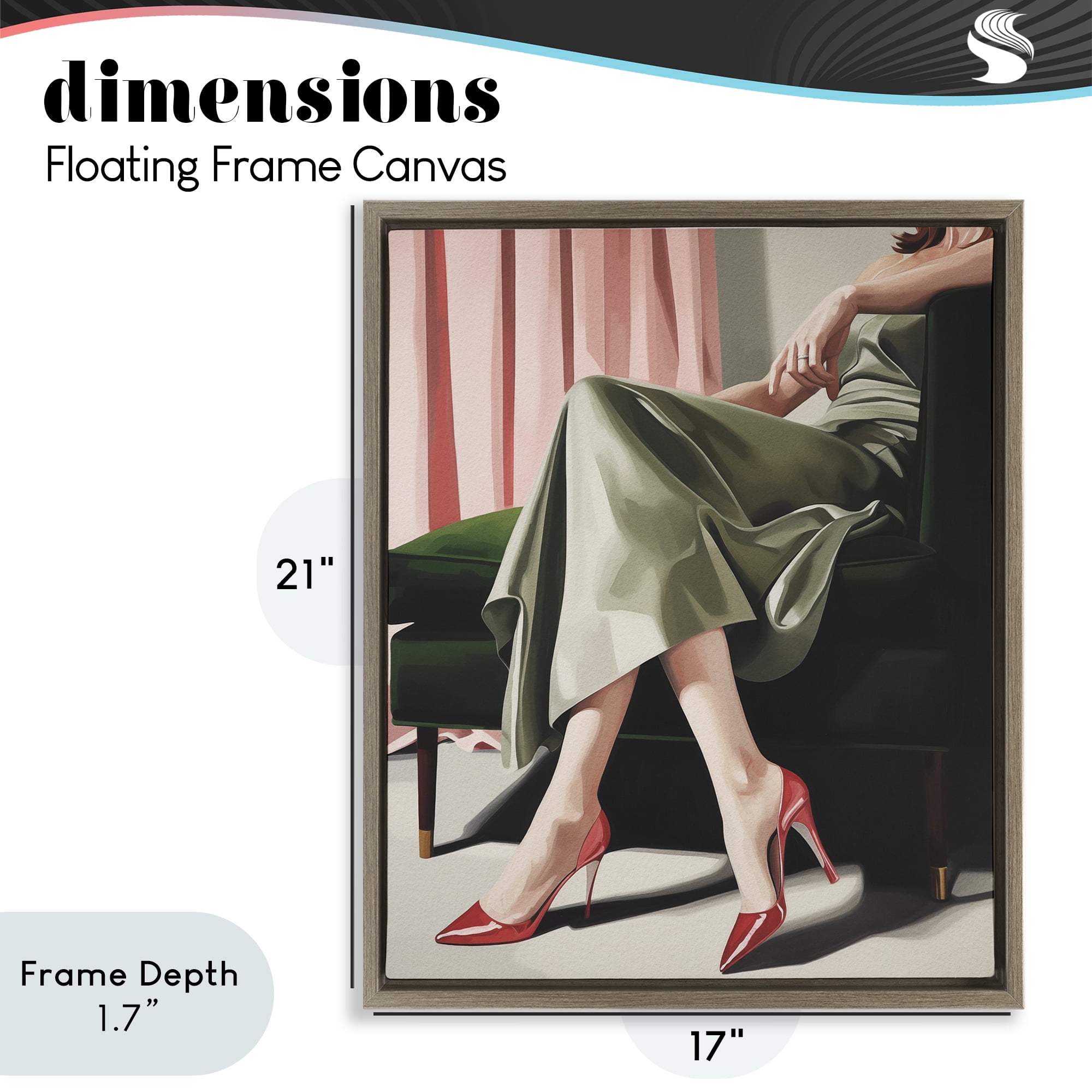 Stupell Industries Waiting For The Guests Brown Framed Floater Canvas Wall Art, design by Andreas Magnusson