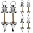thumbnail image 1 of 6 piezas de péndulo de radiestesia de metal de cobre, colgante de péndulo de adivinación para sanación, equilibrio de chakras, meditación, adivinación y radiestesia., 1 of 7