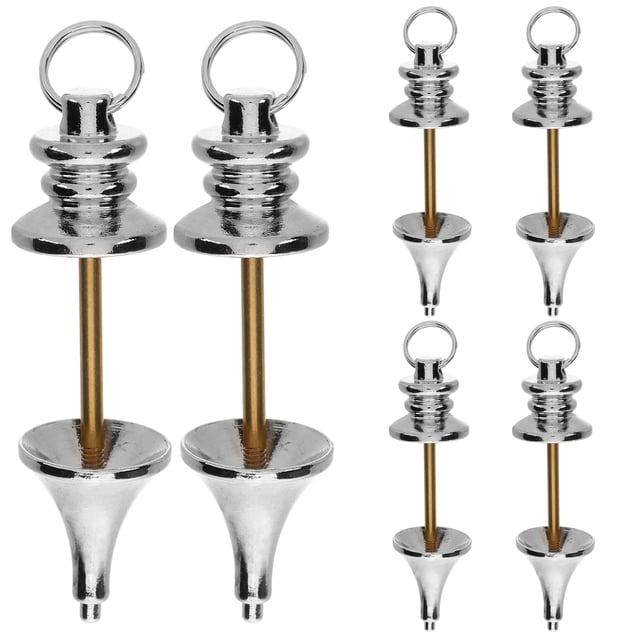 6 piezas de péndulo de radiestesia de metal de cobre, colgante de péndulo de adivinación para sanación, equilibrio de chakras, meditación, adivinación y radiestesia.