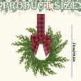 thumbnail image 4 of Mini Wreaths for Cabinets Small Christmas Kitchen Cabinet Wreaths with Bow Artificial Norfolk Pine Hanging Wreath Outdoor Indoor Wreaths for Front Door Window Fireplace Chairs Wall Stairs Home Decor, 4 of 5