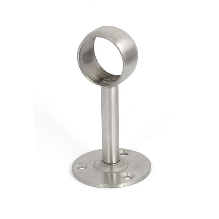 Stainless Steel Pipe Support Unique Bargains 25mm Dia Stainless Steel Closet Curtain Clothes Pipe Rod Lever Support Bracket ()