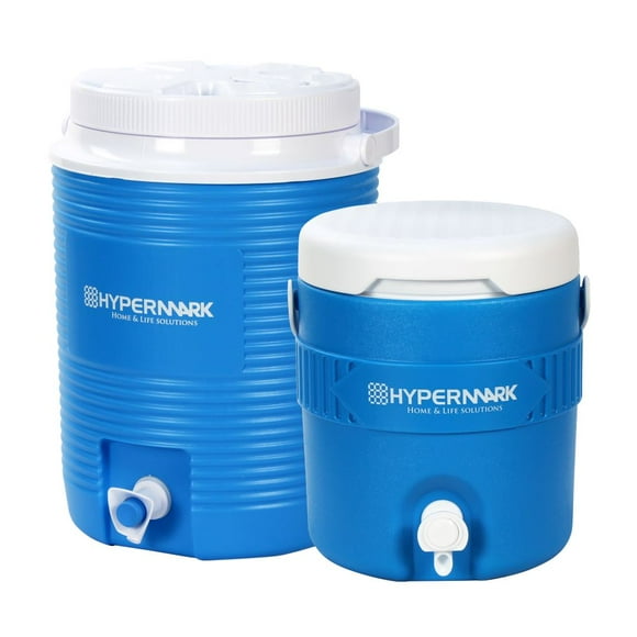 Set de 2 Termos Hypermark Thermos Dispenser 2.1 de 2 Galones y 1 Galón Azul