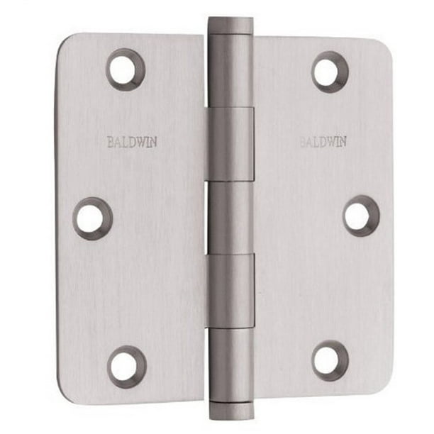 Baldwin 1435 I Plain Bearing Mortise Hinge Door Hinge 3 1 2 X 3 1 2 Polished Nickel Walmart Com Walmart Com
