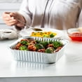 thumbnail image 2 of GUSTO [25 Count] 8x8 Square Foil Pans - Disposable Food Containers Perfect for Baking, Cooking, Heating, Storing, Broiling, Preparing Food, 2 of 6