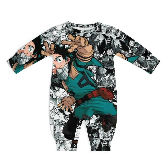 My Hero Academia Unisex Baby Boy Girl Rompers Long Sleeve Infant Jumpsuits Babies' Outfits Fall Winter Clothes 0-3M