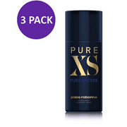 PURE XS by Paco Rabanne DEODORANT SPRAY For Men, 5 OZ (3 PACK)