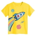 thumbnail image 4 of Duqingm Graphic Tees for Boys Boys Shirts Short Sleeve Cotton Shirts for Boys Summer Tshirts Kids Basic T-Shirts Unisex Tees Top Clothes Yellow,13-14 Years, 4 of 4