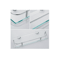 thumbnail image 3 of Ducha Organizador Baño Estantes Rectangulares De Vidrio 4uds, 3 of 4