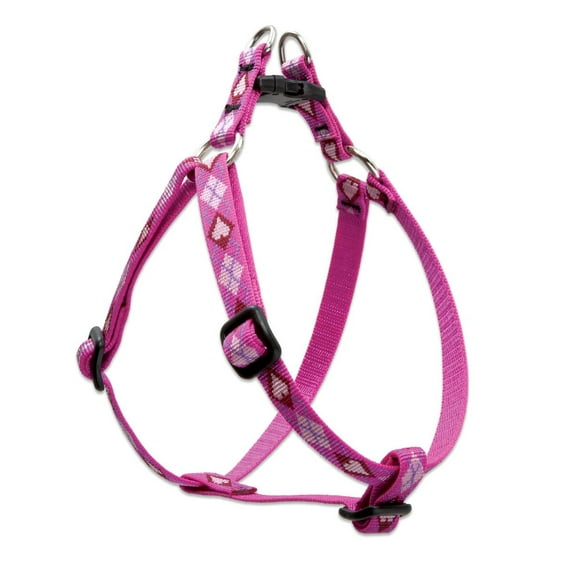 LupinePet Originals 1/2" Puppy Love 12-18" Step In Harness for Small Dogs