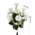thumbnail image 3 of Anhility Patriotic Artificial Daisy Bouquet, 18.11" White Handmade Silk Daisy Flowers for 4th of July Home Decor & Independence Day Table Centerpieces, 3 of 6