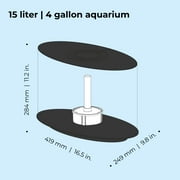 biOrb LOOP 15 Aquarium with Standard Light - 4 Gallon, Black