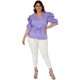 thumbnail image 5 of Blusa con cierre tallas extras, Roman Fashion 0179 (Lila) lila 40 Roman Fashion Blusa extra 0179, 5 of 6