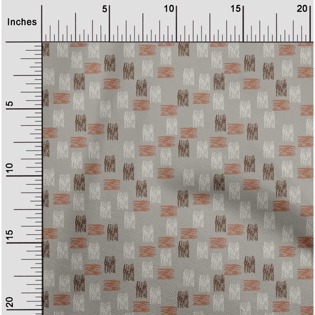 oneOone Viscose Chiffon Fabric Brush Stroke Ikat Printed Craft Fabric BTY 42 Inch Wide
