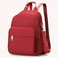 thumbnail image 4 of Women Nylon Solid Color Backpack Zipper Large Capacity Laptop Bag (Green, 4 of 7