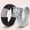 Black and White and Silver, variant on Set Silicone Ring – 8×8 mm Princess Cut CZ | Patented Design - GlowStone Collection