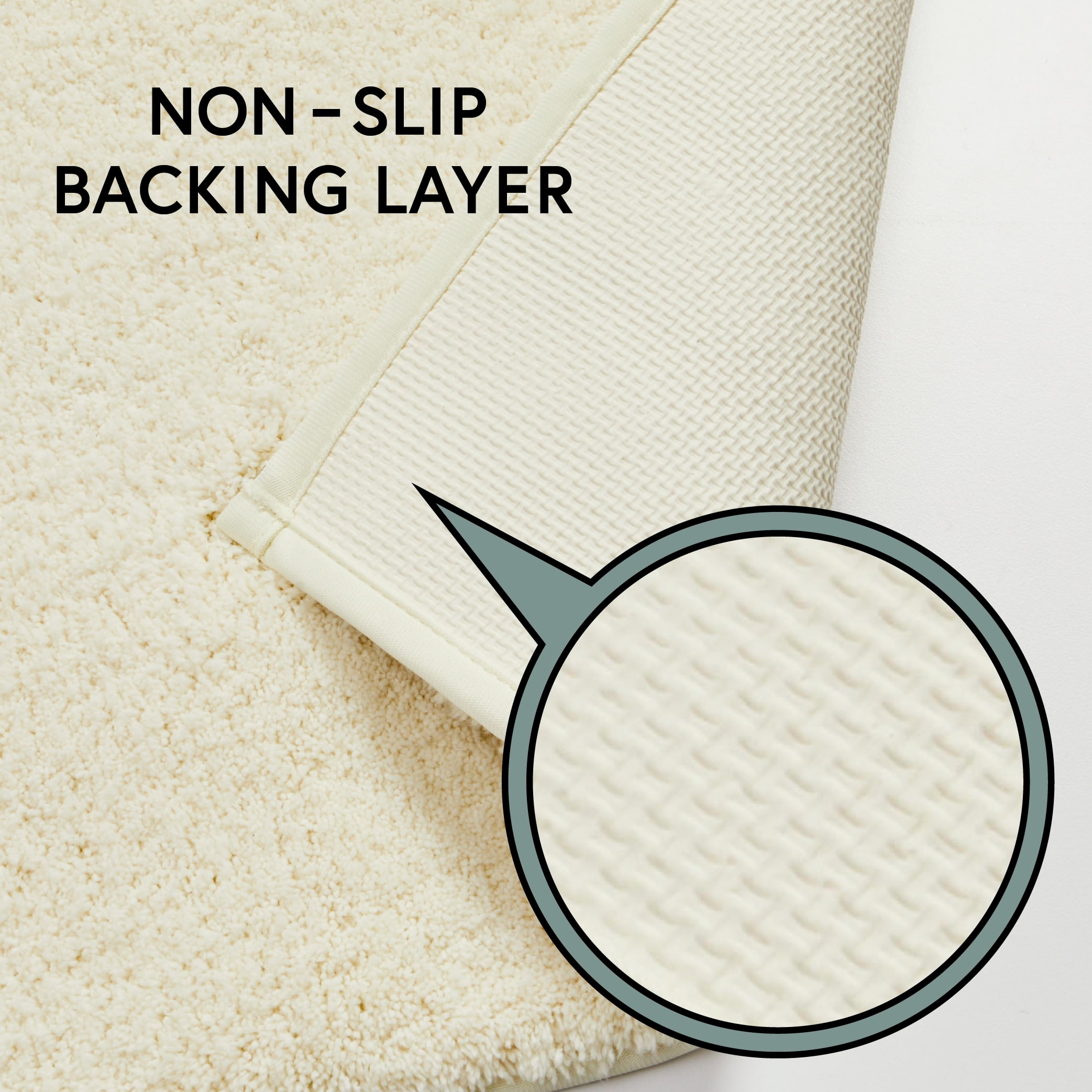 Better Homes & Gardens Ultra Soft Polyester Bath Rug, 23"x39", Vanilla Dream