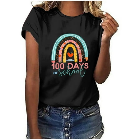 

Corset Tops For Women Workout Tops For Women Women Casual Love Letter Print Short Sleeve T Shirt Tops Glitter Tops Women Long Sleeve Crop Top Black L