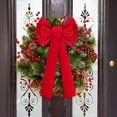 thumbnail image 3 of 8PCS Red Velvet Christmas Bows – 10×26 in Large Tree, Wreath, Garland, Stair, Mantle, Door & Wedding Decor, 3 of 6