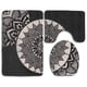 thumbnail image 1 of ABPHQTO Caramelo blanco y negro Juego de alfombras de baño de 3 piezas Alfombra de baño Alfombra de contorno y tapa de inodoro ABPHQTO Cont-CHAPPLE-32741, 1 of 2