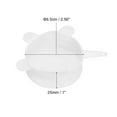 thumbnail image 2 of Unique Bargains Silicone Stretch Lids, 3Pack 2.56' Round Container Lid for Food Cover White, 2 of 6