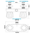 thumbnail image 2 of 1x Hot and Cold RV Bathroom Shower Faucet Switch Mixing Valve Water Supply, 2 of 5
