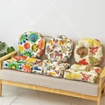 thumbnail image 2 of Nvzi 1PC Indoor Outdoor Bohemian Square Chair Cushion Seat Pad Floor Cushion Pillow (Flower Grass 1, 18X18), 2 of 5