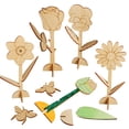thumbnail image 4 of Smarts & Crafts Go: Wooden Flower Garden, 38 Pieces for Boys and Girls, Kids and Teens, 4 of 7