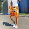 thumbnail image 5 of Mens Pajama Shorts, Halloween Cute Cartoon Pumpkin (2) Sleep Shorts Men Pajama Bottoms Lounge PJ Shorts with Pockets, 5 of 6