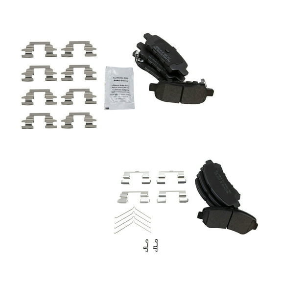 TRQ Front & Rear Premium Posi Semi-Metallic Brake Pad Kit for Nissan Maxima BFA14324 Fits select: 2011 NISSAN SENTRA SE-R, 2010 NISSAN SENTRA SE-R SPEC V