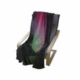 thumbnail image 4 of Aurora Borealis Soft Flannel Fleece Blanket, Northern Natural Occurrence Colorful Weather in Mountain Region Antarctic, Cozy Plush for Indoor and Outdoor Use, 60" x 80", Multicolor, by Ambesonne, 4 of 6