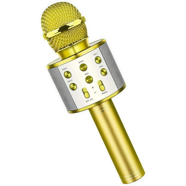 Juguetes divertidos para niñas de 3 a 12 años, micrófono para niños, micrófono de Karaoke, cumpleaños para niños de 5 a 12 años, micrófono de juguete para niños Adepaton WRMH-421-3