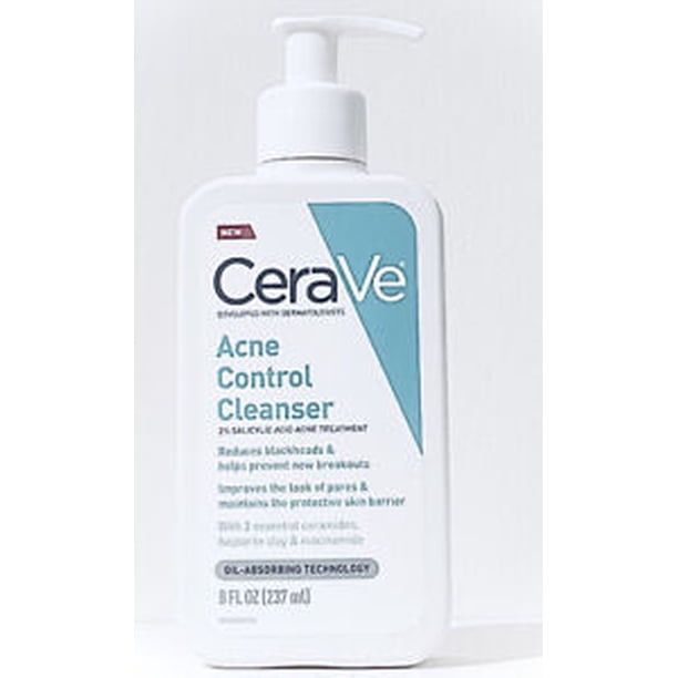 CeraVe Face Acne Control Cleanser Salicylic Acid 8 oz. New Exp 12/